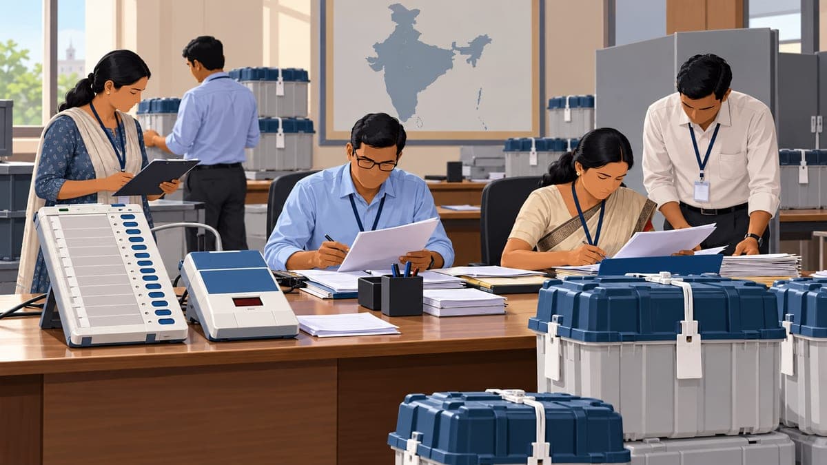 Illustration for the guide: The Election Commission of India: what it does, who appoints it, and who can remove it